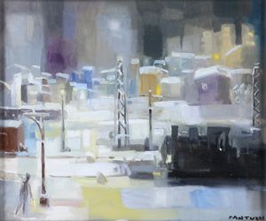 Eliano Fantuzzi - Paesaggio Innevato