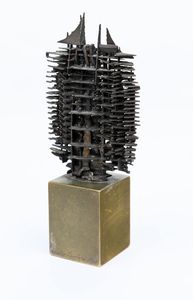 Arnaldo Pomodoro : Senza titolo  - Asta Arte Moderna e Contemporanea - Associazione Nazionale - Case d'Asta italiane