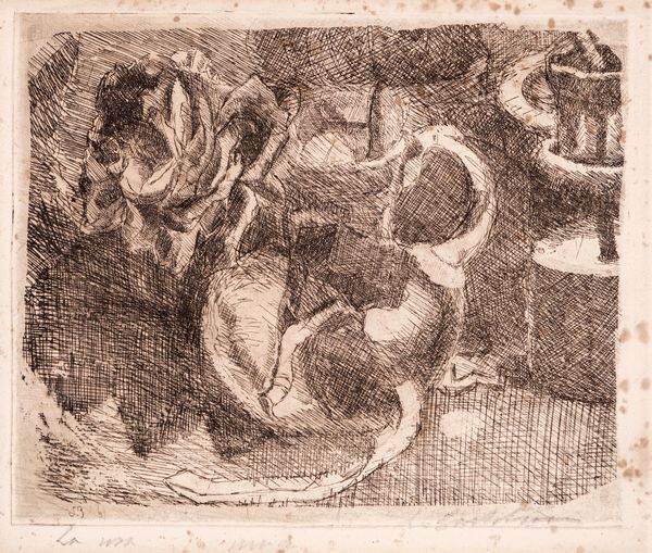 Luigi Bartolini : La Rosa  - Asta Grafica Internazionale e Multipli d'Autore - Associazione Nazionale - Case d'Asta italiane