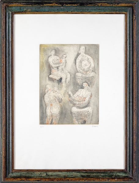 Henry Moore : Senza titolo  - Asta Grafica Internazionale e Multipli d'Autore - Associazione Nazionale - Case d'Asta italiane
