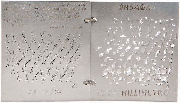 Pietro Consagra : Mezzo millimetro  - Asta Grafica Internazionale e Multipli d'Autore - Associazione Nazionale - Case d'Asta italiane