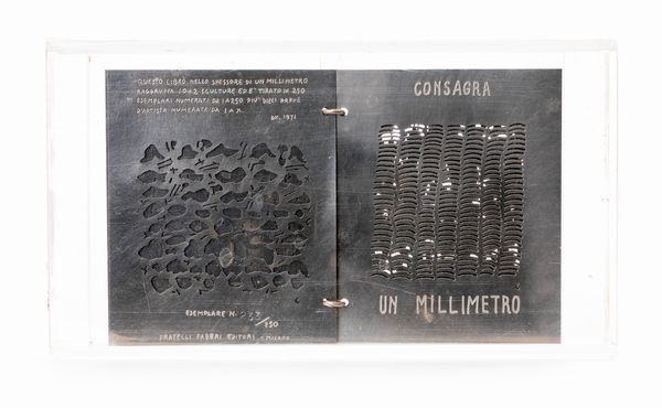 Pietro Consagra : Un millimetro  - Asta Grafica Internazionale e Multipli d'Autore - Associazione Nazionale - Case d'Asta italiane