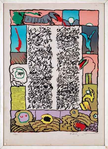 Pierre Alechinsky : Senza titolo  - Asta Grafica Internazionale e Multipli d'Autore - Associazione Nazionale - Case d'Asta italiane