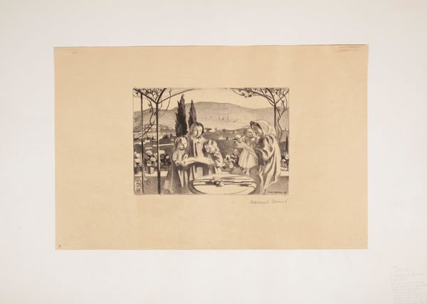 Maurice Denis : La terrasse ou la Madone de Fiesole  - Asta Grafica Internazionale e Multipli d'Autore - Associazione Nazionale - Case d'Asta italiane