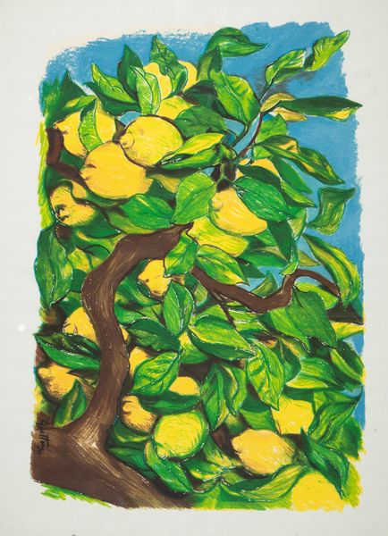 Renato Guttuso : Limoni  - Asta Grafica Internazionale e Multipli d'Autore - Associazione Nazionale - Case d'Asta italiane