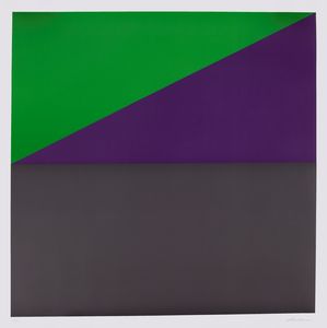 GETULIO ALVIANI - Senza titolo - Verde/Blu