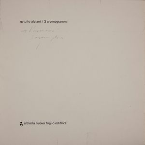 GETULIO ALVIANI - 3 Cromogrammi