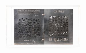 Pietro Consagra : Un millimetro  - Asta Grafica Internazionale e Multipli d'Autore - Associazione Nazionale - Case d'Asta italiane