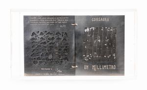 Pietro Consagra : Un millimetro  - Asta Grafica Internazionale e Multipli d'Autore - Associazione Nazionale - Case d'Asta italiane