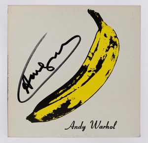 Andy Warhol : Cover dell'album Velvet Underground & Nico - Banana intatta spellabile  - Asta Grafica Internazionale e Multipli d'Autore - Associazione Nazionale - Case d'Asta italiane