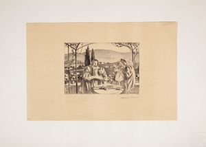 Maurice Denis - La terrasse ou la Madone de Fiesole