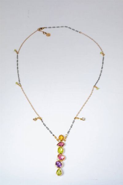 CATENA CON CIONDOLO  - Asta Gioielli  - Associazione Nazionale - Case d'Asta italiane