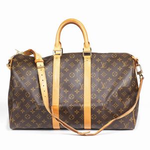 Louis Vuitton : LOUIS VUITTON BORSA VIAGGIO KEEPALL BANDOULIERE 45  - Asta VINTAGE: BORSE E ACCESSORI DI HERMES, LOUIS VUITTON E ALTRE GRANDI MAISON - Associazione Nazionale - Case d'Asta italiane