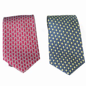 HERMES - HERMES COPPIA CRAVATTE