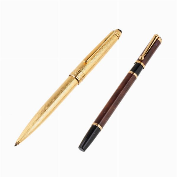 MONTBLANC : MONTBLANC MEISTERSTUCK PENNA A SFERA E WATERMAN ROLLERBALL  - Asta ASTA A TEMPO | PENNE DA COLLEZIONE - Associazione Nazionale - Case d'Asta italiane