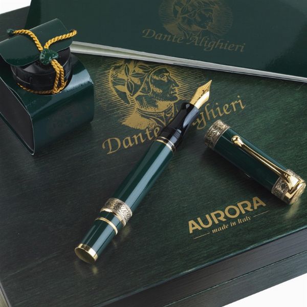 AURORA : AURORA "DANTE ALIGHIERI" PENNA STILOGRAFICA EDIZIONE LIMITATA N. 0362/1919  - Asta ASTA A TEMPO | PENNE DA COLLEZIONE - Associazione Nazionale - Case d'Asta italiane
