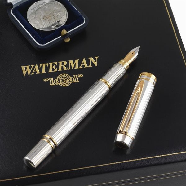 WATERMAN : WATERMAN MAN "UNO E VENTICINQUE" 25° ANNIVERSARIO (1963-1988) EDIZIONE LIMITATA PENNA STILOGRAFICA N. 117/500  - Asta ASTA A TEMPO | PENNE DA COLLEZIONE - Associazione Nazionale - Case d'Asta italiane