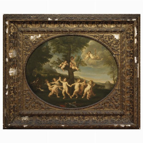 Scuola italiana, secolo XIX  - Asta INTERNATIONAL FINE ART E UNA IMPORTANTE COLLEZIONE DI PENDOLE AU BON SAUVAGE - Associazione Nazionale - Case d'Asta italiane