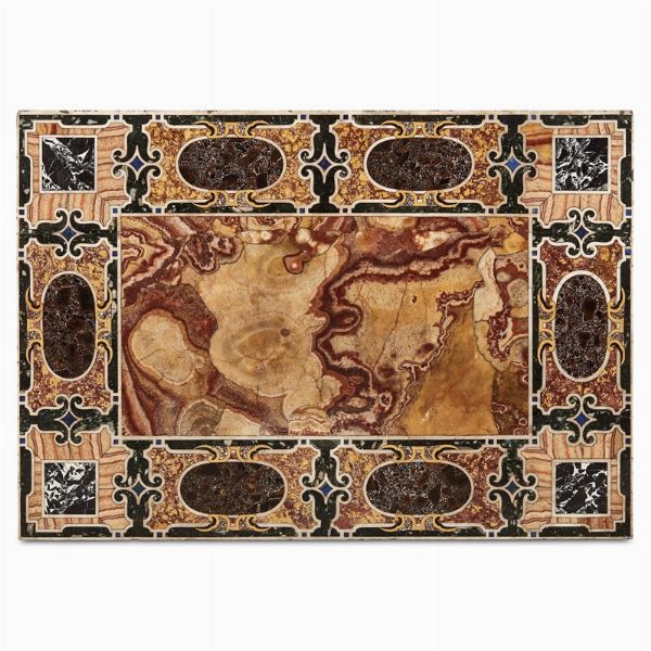 PIANO DI TAVOLO, MANIFATTURA ROMANA, FINE SECOLO XVI  - Asta INTERNATIONAL FINE ART E UNA IMPORTANTE COLLEZIONE DI PENDOLE �AU BON SAUVAGE� - Associazione Nazionale - Case d'Asta italiane