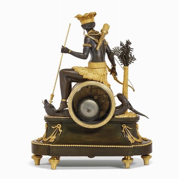 OROLOGIO DA CAMINO, DEVERBERIE & CIE., PARIGI, 1800-1810  - Asta INTERNATIONAL FINE ART E UNA IMPORTANTE COLLEZIONE DI PENDOLE AU BON SAUVAGE - Associazione Nazionale - Case d'Asta italiane