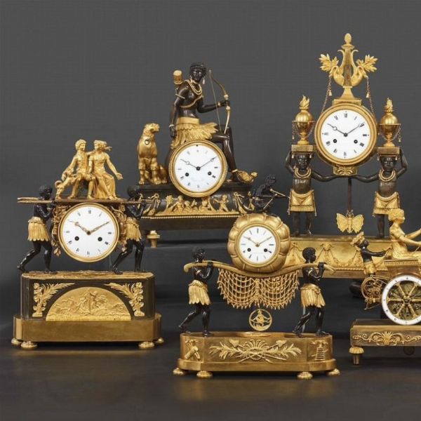 OROLOGIO DA CAMINO, DEVERBERIE & CIE., PARIGI, 1800-1810  - Asta INTERNATIONAL FINE ART E UNA IMPORTANTE COLLEZIONE DI PENDOLE AU BON SAUVAGE - Associazione Nazionale - Case d'Asta italiane