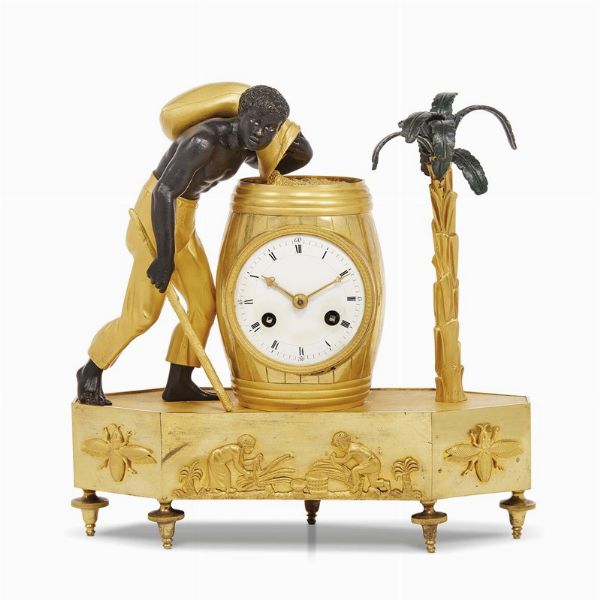 OROLOGIO DA CAMINO, PARIGI, 1806-1810  - Asta INTERNATIONAL FINE ART E UNA IMPORTANTE COLLEZIONE DI PENDOLE AU BON SAUVAGE - Associazione Nazionale - Case d'Asta italiane
