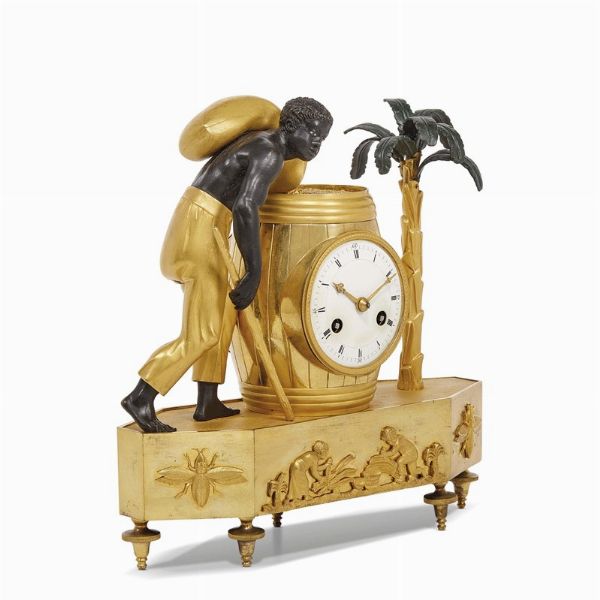 OROLOGIO DA CAMINO, PARIGI, 1806-1810  - Asta INTERNATIONAL FINE ART E UNA IMPORTANTE COLLEZIONE DI PENDOLE AU BON SAUVAGE - Associazione Nazionale - Case d'Asta italiane