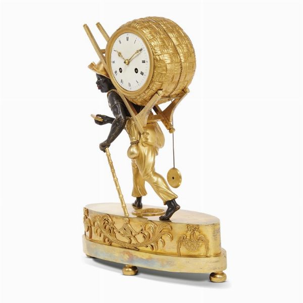 OROLOGIO DA CAMINO, PARIGI, 1807-1815  - Asta INTERNATIONAL FINE ART E UNA IMPORTANTE COLLEZIONE DI PENDOLE AU BON SAUVAGE - Associazione Nazionale - Case d'Asta italiane