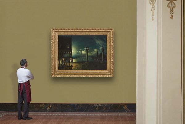 Scuola veneta, secolo XIX  - Asta INTERNATIONAL FINE ART E UNA IMPORTANTE COLLEZIONE DI PENDOLE AU BON SAUVAGE - Associazione Nazionale - Case d'Asta italiane