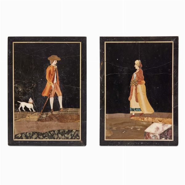 COPPIA DI PLACCHE, FIRENZE, SECONDA METÀ SECOLO XVIII  - Asta INTERNATIONAL FINE ART E UNA IMPORTANTE COLLEZIONE DI PENDOLE AU BON SAUVAGE - Associazione Nazionale - Case d'Asta italiane