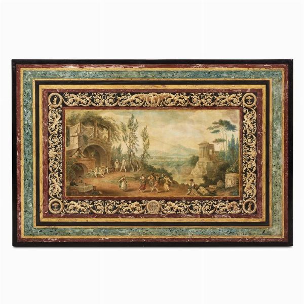 PIANO DECORATIVO, SCUOLA ITALIANA, SECOLO XIX  - Asta INTERNATIONAL FINE ART E UNA IMPORTANTE COLLEZIONE DI PENDOLE AU BON SAUVAGE - Associazione Nazionale - Case d'Asta italiane