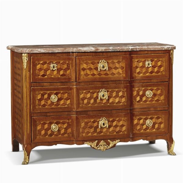 COMMODE, FRANCIA, METÀ     SECOLO XVIII  - Asta INTERNATIONAL FINE ART E UNA IMPORTANTE COLLEZIONE DI PENDOLE AU BON SAUVAGE - Associazione Nazionale - Case d'Asta italiane