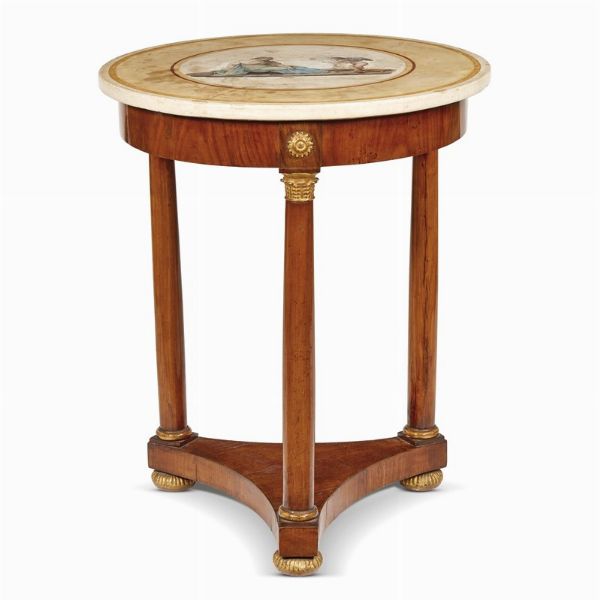 TAVOLO DA CENTRO, TOSCANA, SECOLO XIX  - Asta INTERNATIONAL FINE ART E UNA IMPORTANTE COLLEZIONE DI PENDOLE AU BON SAUVAGE - Associazione Nazionale - Case d'Asta italiane