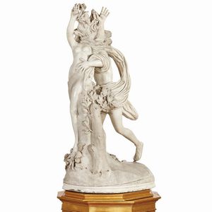 APOLLO E DAFNE, DA GIAN LORENZO BERNINI, SECOLO XIX  - Asta INTERNATIONAL FINE ART E UNA IMPORTANTE COLLEZIONE DI PENDOLE AU BON SAUVAGE - Associazione Nazionale - Case d'Asta italiane