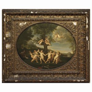 Scuola italiana, secolo XIX  - Asta INTERNATIONAL FINE ART E UNA IMPORTANTE COLLEZIONE DI PENDOLE AU BON SAUVAGE - Associazione Nazionale - Case d'Asta italiane