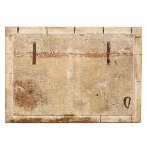 PIANO DI TAVOLO, MANIFATTURA ROMANA, FINE SECOLO XVI  - Asta INTERNATIONAL FINE ART E UNA IMPORTANTE COLLEZIONE DI PENDOLE �AU BON SAUVAGE� - Associazione Nazionale - Case d'Asta italiane