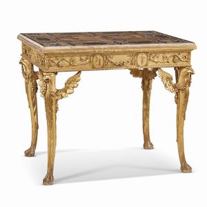 PIANO DI TAVOLO, MANIFATTURA ROMANA, FINE SECOLO XVI  - Asta INTERNATIONAL FINE ART E UNA IMPORTANTE COLLEZIONE DI PENDOLE �AU BON SAUVAGE� - Associazione Nazionale - Case d'Asta italiane