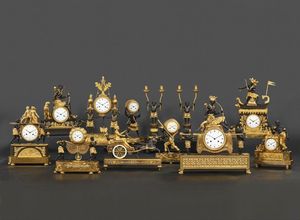 OROLOGIO DA CAMINO, DEVERBERIE & CIE., PARIGI, 1800-1810  - Asta INTERNATIONAL FINE ART E UNA IMPORTANTE COLLEZIONE DI PENDOLE AU BON SAUVAGE - Associazione Nazionale - Case d'Asta italiane