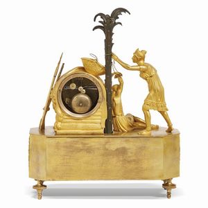 OROLOGIO DA CAMINO, PARIGI, 1802-1810  - Asta INTERNATIONAL FINE ART E UNA IMPORTANTE COLLEZIONE DI PENDOLE AU BON SAUVAGE - Associazione Nazionale - Case d'Asta italiane