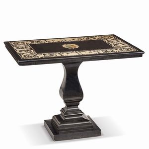 PIANO IN SCAGLIOLA POLICROMA, EMILIA, SECOLO XVII  - Asta INTERNATIONAL FINE ART E UNA IMPORTANTE COLLEZIONE DI PENDOLE AU BON SAUVAGE - Associazione Nazionale - Case d'Asta italiane