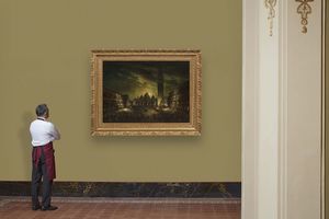 Scuola veneta, secolo XIX  - Asta INTERNATIONAL FINE ART E UNA IMPORTANTE COLLEZIONE DI PENDOLE AU BON SAUVAGE - Associazione Nazionale - Case d'Asta italiane