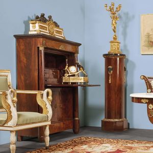 POLTRONA, ITALIA CENTRALE, PERIODO NEOCLASSICO  - Asta INTERNATIONAL FINE ART E UNA IMPORTANTE COLLEZIONE DI PENDOLE AU BON SAUVAGE - Associazione Nazionale - Case d'Asta italiane