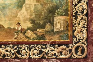 PIANO DECORATIVO, SCUOLA ITALIANA, SECOLO XIX  - Asta INTERNATIONAL FINE ART E UNA IMPORTANTE COLLEZIONE DI PENDOLE AU BON SAUVAGE - Associazione Nazionale - Case d'Asta italiane