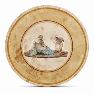 TAVOLO DA CENTRO, TOSCANA, SECOLO XIX  - Asta INTERNATIONAL FINE ART E UNA IMPORTANTE COLLEZIONE DI PENDOLE AU BON SAUVAGE - Associazione Nazionale - Case d'Asta italiane