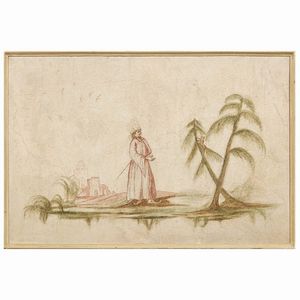 CINQUE PANNELLI, VENETO, SECOLO XVIII  - Asta INTERNATIONAL FINE ART E UNA IMPORTANTE COLLEZIONE DI PENDOLE AU BON SAUVAGE - Associazione Nazionale - Case d'Asta italiane