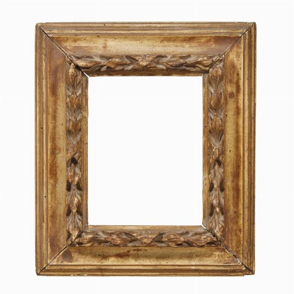 PICCOLA CORNICE, PIEMONTE, SECOLO XVIII  - Asta L'ARTE DI ORNARE I QUADRI: CORNICI DAL RINASCIMENTO ALL'OTTOCENTO - Associazione Nazionale - Case d'Asta italiane