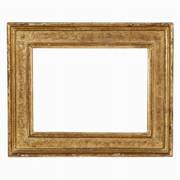 PICCOLA CORNICE, TOSCANA, SECOLO XVII  - Asta L'ARTE DI ORNARE I QUADRI: CORNICI DAL RINASCIMENTO ALL'OTTOCENTO - Associazione Nazionale - Case d'Asta italiane