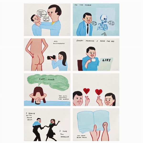 JOAN CORNELLA'   DAVID SHRIGLEY  - Asta Arte moderna e contemporanea  - Associazione Nazionale - Case d'Asta italiane