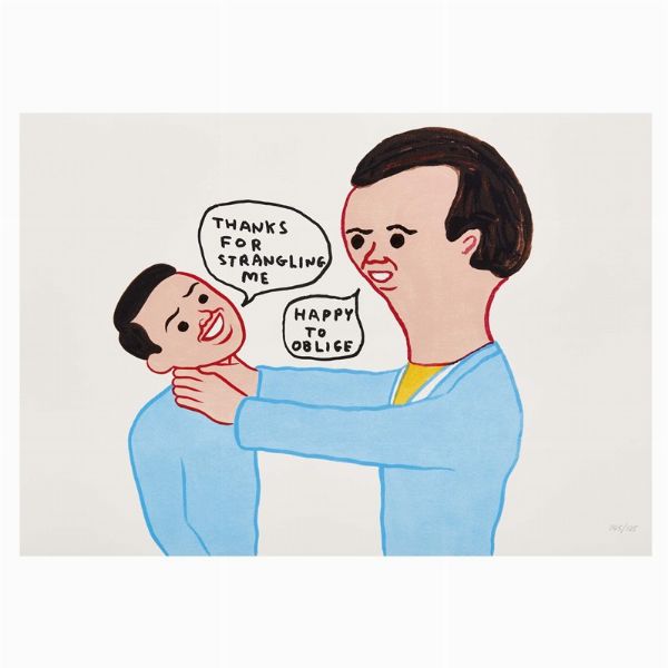 JOAN CORNELLA'   DAVID SHRIGLEY  - Asta Arte moderna e contemporanea  - Associazione Nazionale - Case d'Asta italiane