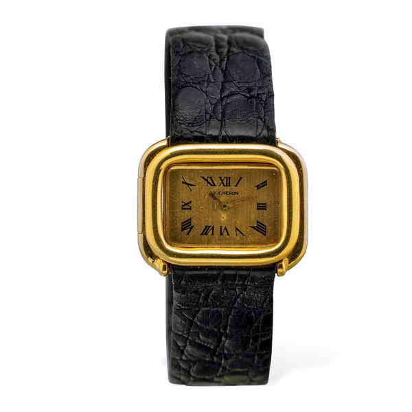 BOUCHERON : Elegante Boucheron da sera in oro giallo, quadrante champagne, carica manuale con chiusura invisibile  - Asta Orologi da Polso e da Tasca - Associazione Nazionale - Case d'Asta italiane